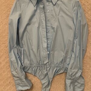 STAUD Twiggy Button-Up Bodysuit NWOT